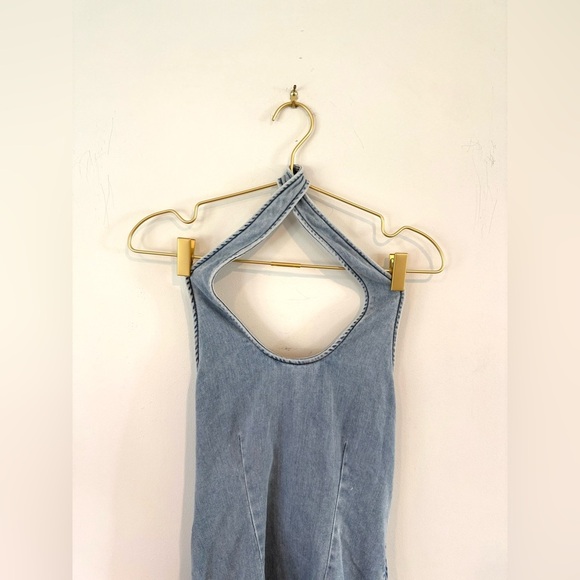 Ser.o.ya Denim Halter Dress Size Small Hugo Dress - Picture 4 of 12